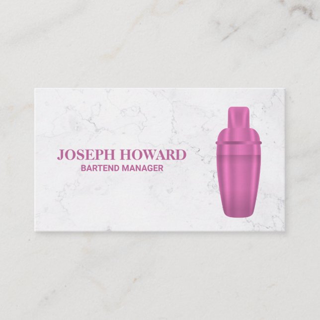 Martini Shaker Business Card (Front)
