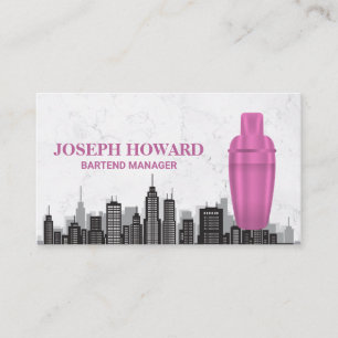 Martini Shaker City Business Card