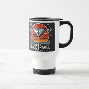 Martini Space Travel 1957 Space Age Logo Mug