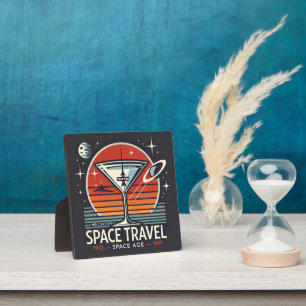 Martini Space Travel 1957 Space Age Logo Plaque