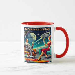 Martini Space Travel Posters Death Star Cocktails Mug