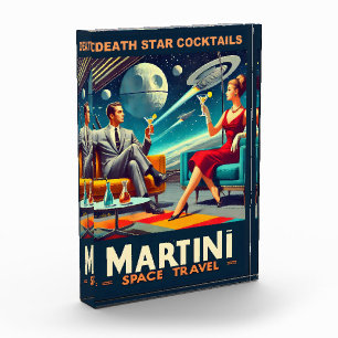 Martini Space Travel Posters Death Star Cocktails Photo Block