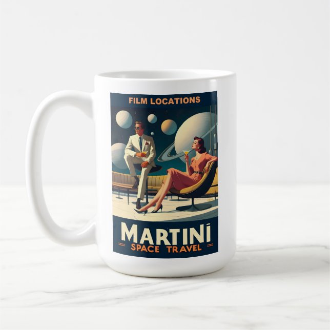 Martini Space Travel Posters Film Locations Coffee Coffee Mug (Left)