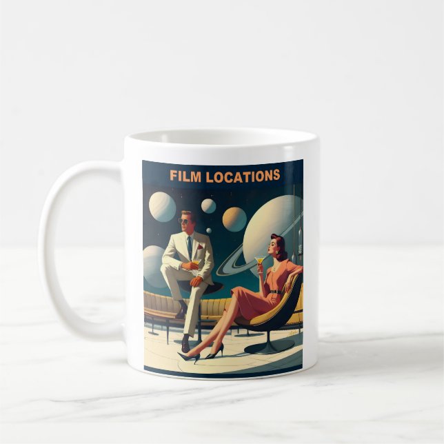 Martini Space Travel Posters Film Locations Coffee Mug (Left)