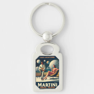 Martini Space Travel Posters Film Locations Key Ring