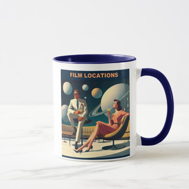 Martini Space Travel Posters Film Locations Mug (Right)