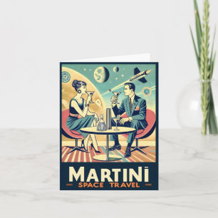 Martini Space Travel Posters Flight Crew Card
