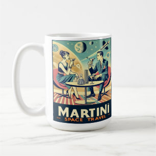 Martini Space Travel Posters Flight Crew Coffee Mug