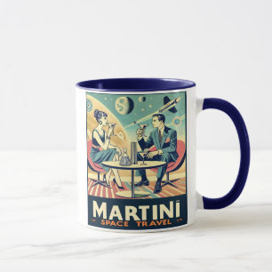 Martini Space Travel Posters Flight Crew Mug