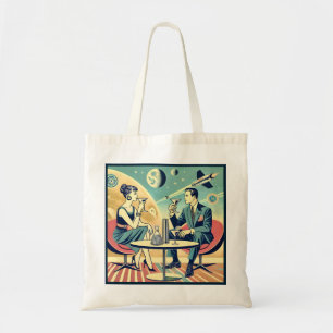 Martini Space Travel Posters Flight Crew Tote Bag