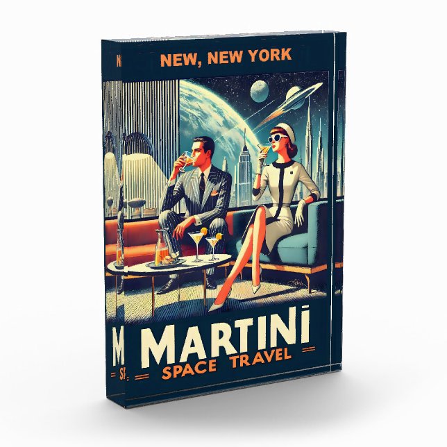 Martini Space Travel Posters New, New York Photo Block (Left)
