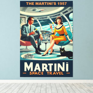 Martini Space Travel Posters The Martini's 1957 Canvas Print