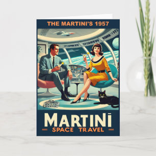 Martini Space Travel Posters The Martini's 1957 Card
