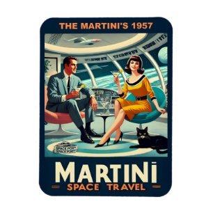 Martini Space Travel Posters The Martini's 1957 Magnet