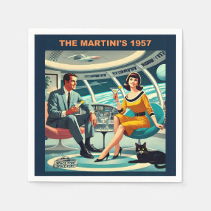 Martini Space Travel Posters The Martini's 1957 Napkin