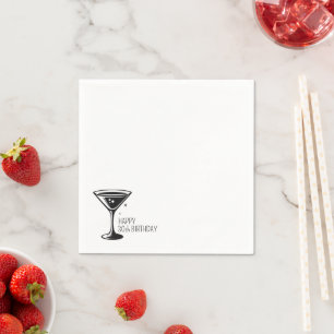 Martini Sparkle Napkin
