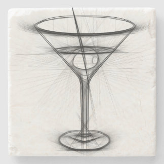 Martini Stone Coaster