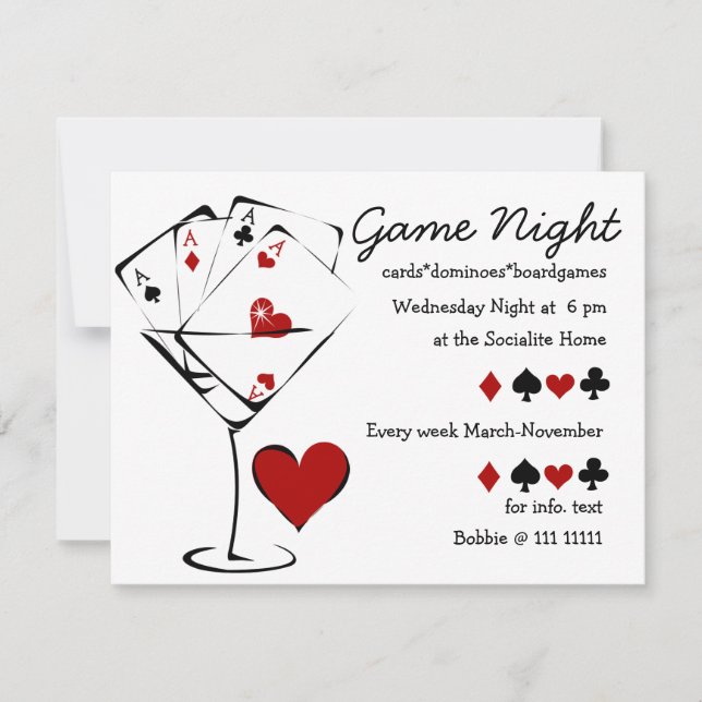 Martini Suit Invitation (Front)