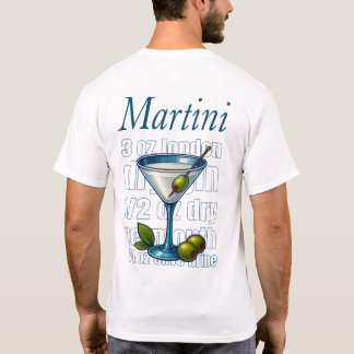Martini T-Shirt – Classic Gin or Vodka Cocktail