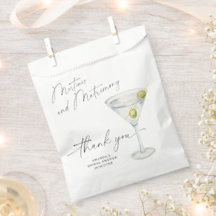 Martini Thank you Bridal shower Favour Bags