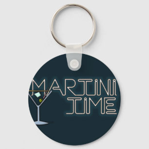 Martini Time Key Ring