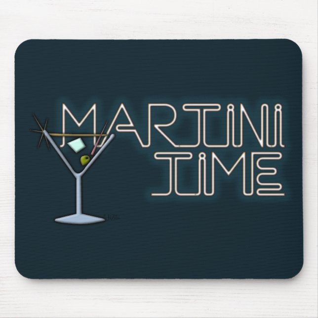 Martini Time Mouse Mat (Front)