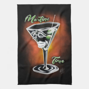 Martini Time Tea Towel