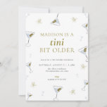 Martini Tini Bit Older Adult Birthday Invitation<br><div class="desc">Tini Bit Older Birthday Invitation Template for Adult Milestone Martini Birthday Invite | ALYVIA Collection Ready to celebrate your girl getting a tini bit older? 🍸 It’s time to gather your pals with a customisable martini birthday invite. Easily edit your editable tini bit older birthday invite with all of the...</div>