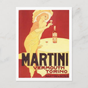 Martini Vermouth Torino Postcard