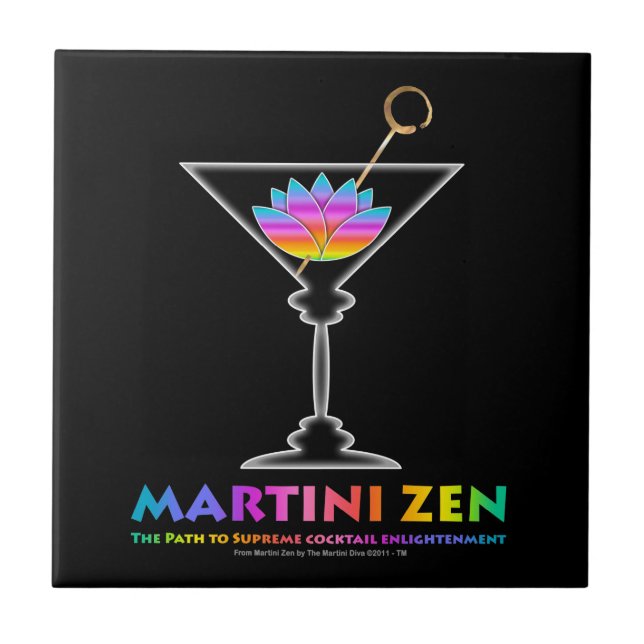 MARTINI ZEN Coaster Tile (Front)