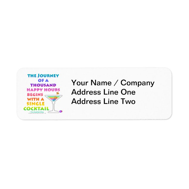MARTINI ZEN - Happy Hour Journey Label (Front)