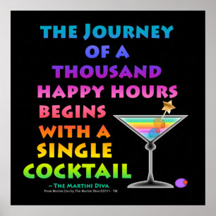MARTINI ZEN - Happy Hour Journey Posters,  Print