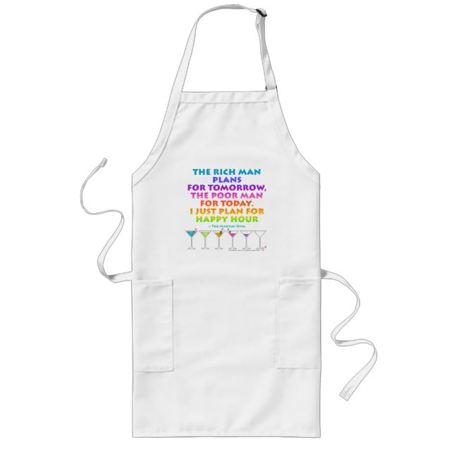 MARTINI ZEN - Plan for Happy Hour Cocktail  Apron (Front)