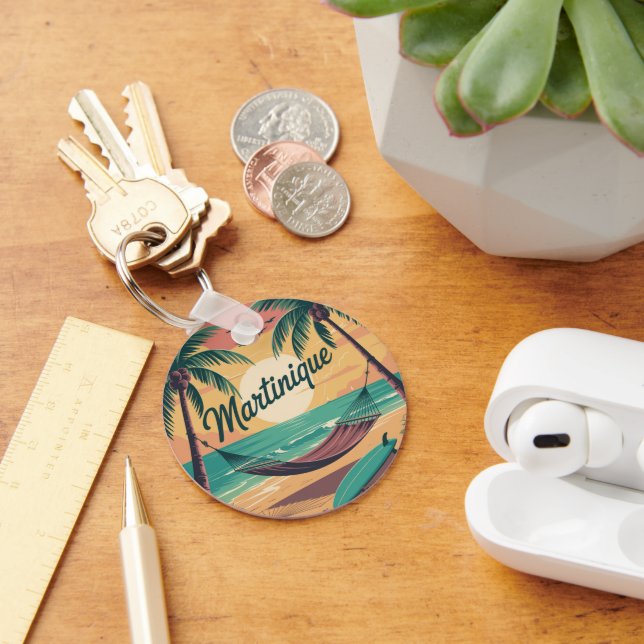 Martinique Beach Keychain (Desk)