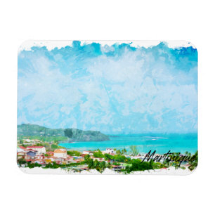 Martinique Caribbean Tropical Island Magnet