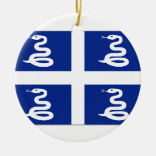 Martinique (France) Flag Ceramic Tree Decoration