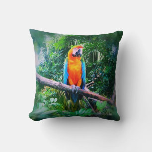 Martinique Macaw Cushion