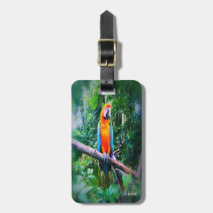 Martinique Macaw Luggage Tag