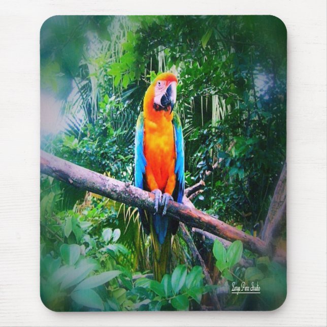 Martinique Macaw Mouse Mat (Front)