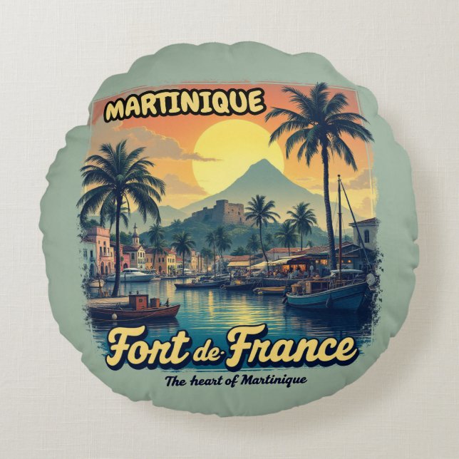 MARTINIQUE ROUND CUSHION (Front)