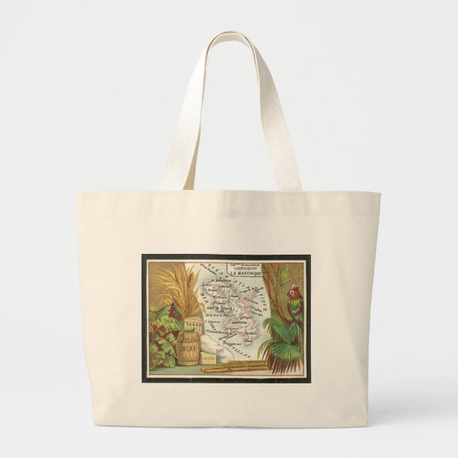 Martinique -The Island Large Tote Bag (Front)