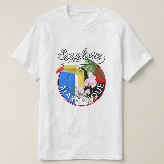 Martinique Travel logo T-Shirt (Design Front)