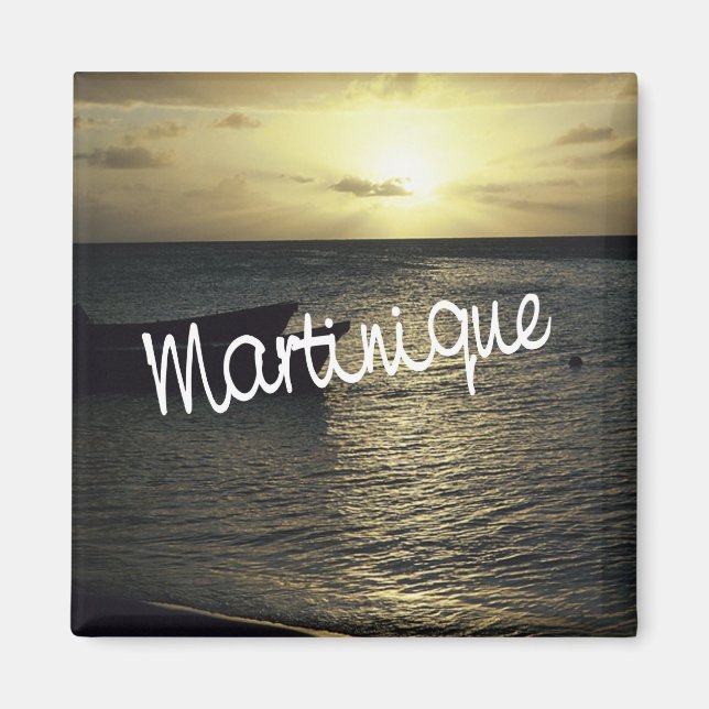Martinique Travel Photo Souvenir Fridge Magnets (Front)