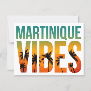 Martinique Vibes Postcard Sunset