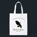 Martinique Wedding Welcome Tote Bag, Gold Heart<br><div class="desc">Fill this welcome bag with favourite goodies for your guests to enjoy when they arrive in Martinique!</div>