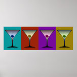 Martinis 22 poster<br><div class="desc">Smooth and colorful martini art poster.</div>