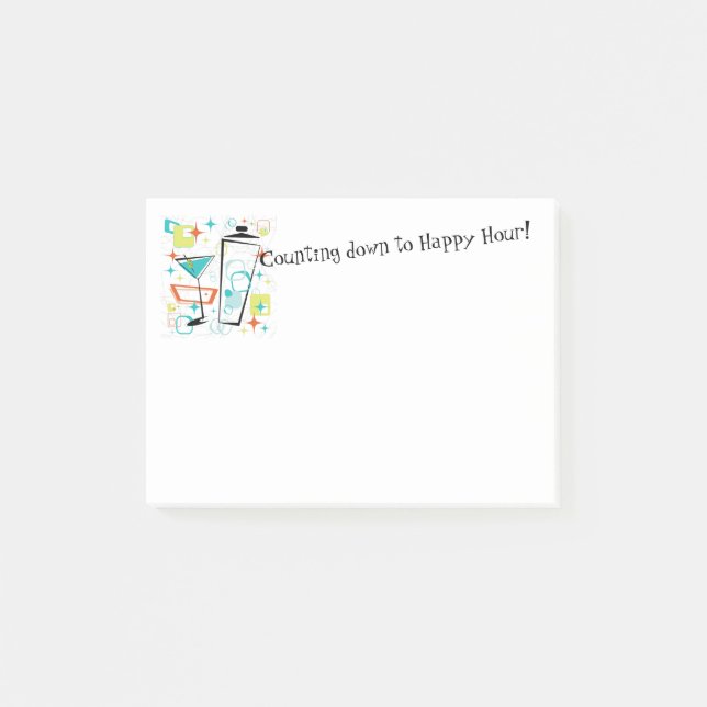 Martinis A Go-Go Posty Notes (Front)