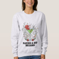 Martinis & Bad Decisions Devil Cocktail Funny