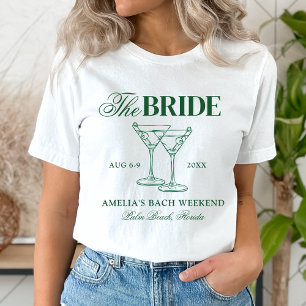 Martinis & Matrimony Bachelorette Bride T-Shirt