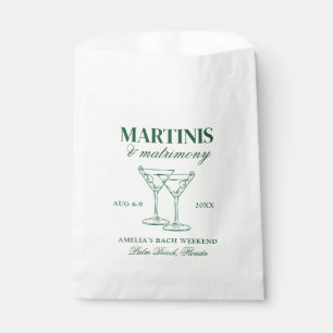 Martinis & Matrimony Bachelorette Weekend Favour Bags